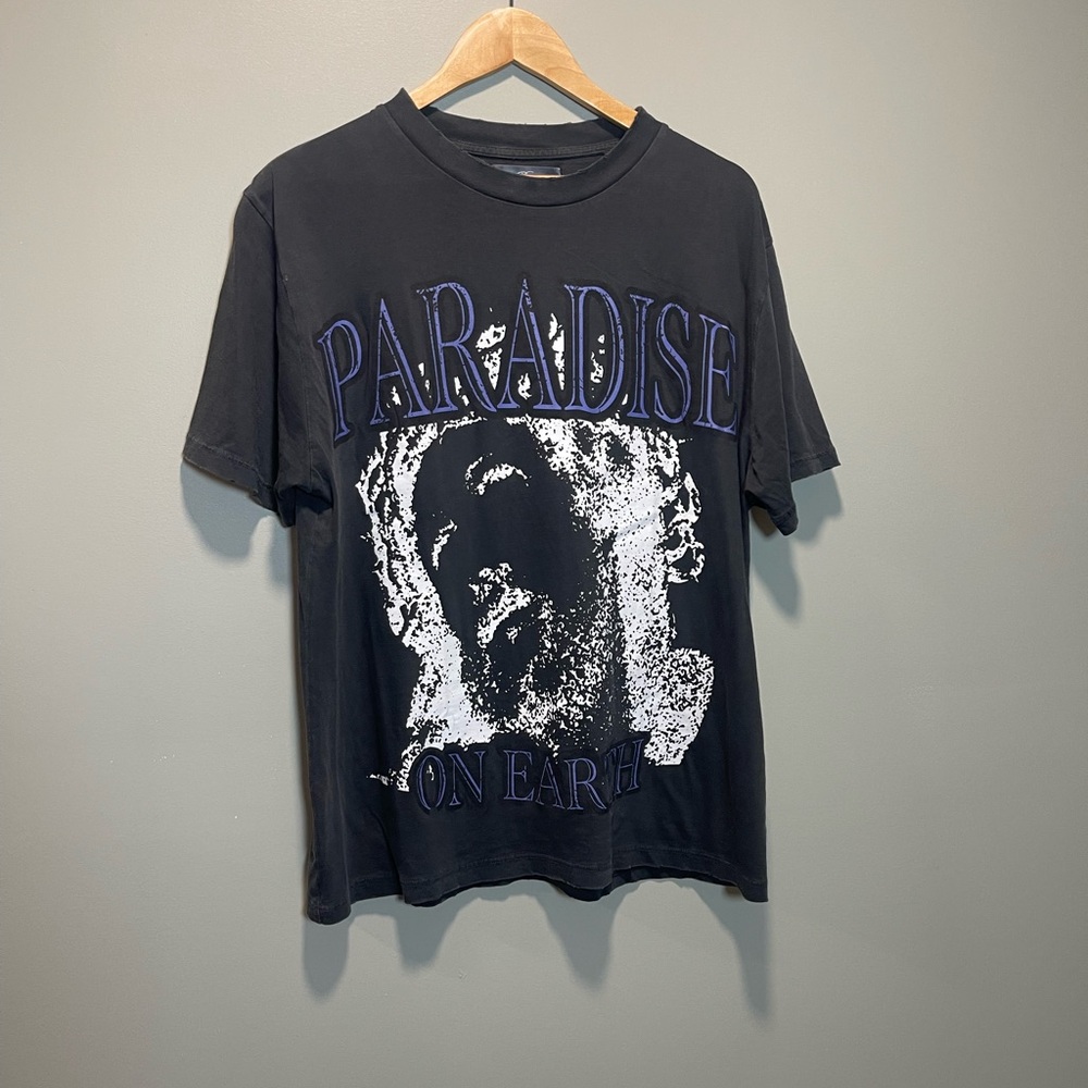 Paradise On Earth Black Graphic Tee